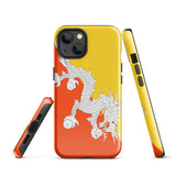 Bhutan Bhutanese Flag iPhone Case 15 14 13 12 11 Pro Max Plus Mini Gift Travel Souvenir