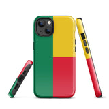 Benin Flag iPhone Case 15 14 13 12 11 Pro Max Plus Mini Gift Travel Souvenir