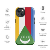 Comoros Flag iPhone Case 15 14 13 12 11 Pro Max Plus Mini Gift Travel Souvenir