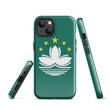 Macao Macau Macanese Flag iPhone Case 15 14 13 12 11 Pro Max Plus Mini Gift Travel Souvenir