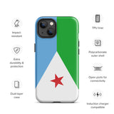 Djibouti Djiboutian Flag iPhone Case 15 14 13 12 11 Pro Max Plus Mini Gift Travel Souvenir