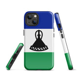 Lesotho Basotho Flag iPhone Case 15 14 13 12 11 Pro Max Plus Mini Gift Travel Souvenir