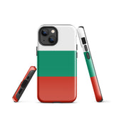 Bulgaria България Bulgarian Flag iPhone Case 15 14 13 12 11 Pro Max Plus Mini Tough Fitted Hard Protective Shell Glossy Rubber Phone Case