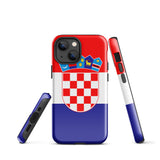 Croatia Croatian Flag iPhone Case 15 14 13 12 11 Pro Max Plus Mini Gift Ideas Country Map Skyline Gift For Her Him Ideas Travel  Souvenir