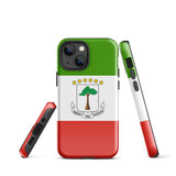 Equatorial Guinea Guinean Flag iPhone Case 15 14 13 12 11 Pro Max Plus Mini Gift Ideas Country Map Skyline Gift Travel  Souvenir