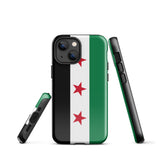 Funda para iPhone 15, 14, 13, 12 y 11 Pro Max Plus Mini con la bandera de Siria gratis Ideas de regalo Mapa del país Horizonte Regalo para ella Ideas para él Recuerdo de viaje