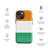 Ivory Coast Flag iPhone Case 15 14 13 12 11 Pro Max Plus Mini Gift Ideas Country Map Skyline Gift For Her Him Ideas Travel  Souvenir