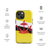 Brunei Bruneian Flag iPhone Case 15 14 13 12 11 Pro Max Plus Mini Gift Travel Souvenir