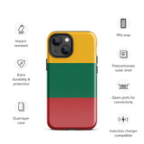 Lithuania Lietuva Lithuanian Flag iPhone Case 15 14 13 12 11 Pro Max Plus Mini Gift Travel Souvenir