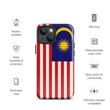 Malaysia Malaysian Flag iPhone Case 15 14 13 12 11 Pro Max Plus Mini Gift Travel Souvenir