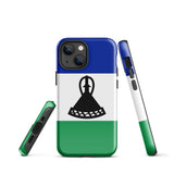 Lesotho Basotho Flag iPhone Case 15 14 13 12 11 Pro Max Plus Mini Gift Travel Souvenir