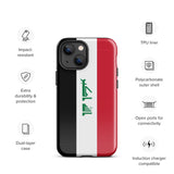 Iraq Iraqi Flag iPhone Case 15 14 13 12 11 Pro Max Plus Mini Travel Souvenir Tourist Beach Lover Food Destination Patriot Gifts