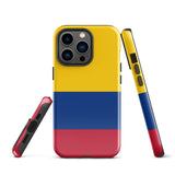 Colombia Colombian Flag  iPhone 15 14 13 12 11 Pro Max Plus Mini Phone Case iPhone Tough Rugged Protective iPhone case