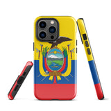 Ecuador Ecuadorian Flag iPhone 15 14 13 12 11 Pro Max Plus Mini Phone Case iPhone Tough Rugged Protective iPhone case