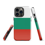 Bulgaria България Bulgarian Flag iPhone Case 15 14 13 12 11 Pro Max Plus Mini Tough Fitted Hard Protective Shell Glossy Rubber Phone Case