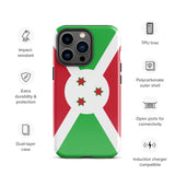 Burundi Burundian Flag iPhone Case 15 14 13 12 11 Pro Max Plus Mini Gift Travel Souvenir