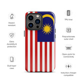 Malaysia Malaysian Flag iPhone Case 15 14 13 12 11 Pro Max Plus Mini Gift Travel Souvenir