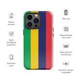 Mauritius Mauritian Flag iPhone Case 15 14 13 12 11 Pro Max Plus Mini Gift Travel Souvenir