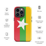 Myanmar Burma Burmese Flag iPhone Case 15 14 13 12 11 Pro Max Plus Mini Gift Travel Souvenir