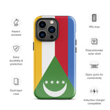 Comoros Flag iPhone Case 15 14 13 12 11 Pro Max Plus Mini Gift Travel Souvenir