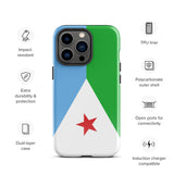 Djibouti Djiboutian Flag iPhone Case 15 14 13 12 11 Pro Max Plus Mini Gift Travel Souvenir