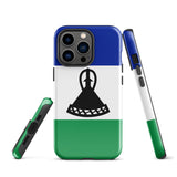 Lesotho Basotho Flag iPhone Case 15 14 13 12 11 Pro Max Plus Mini Gift Travel Souvenir