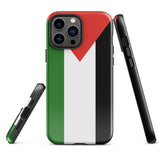 Funda para iPhone con la bandera de Palestina 15, 14, 13, 12 y 11 Pro Max Plus Mini Ideas para regalos Mapa del país Horizonte Regalos para ella Ideas para él