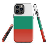 Bulgaria България Bulgarian Flag iPhone Case 15 14 13 12 11 Pro Max Plus Mini Tough Fitted Hard Protective Shell Glossy Rubber Phone Case