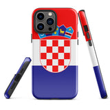 Croatia Croatian Flag iPhone Case 15 14 13 12 11 Pro Max Plus Mini Gift Ideas Country Map Skyline Gift For Her Him Ideas Travel  Souvenir