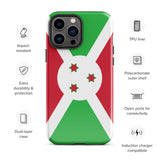 Burundi Burundian Flag iPhone Case 15 14 13 12 11 Pro Max Plus Mini Gift Travel Souvenir