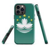 Macao Macau Macanese Flag iPhone Case 15 14 13 12 11 Pro Max Plus Mini Gift Travel Souvenir