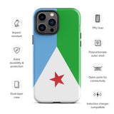 Djibouti Djiboutian Flag iPhone Case 15 14 13 12 11 Pro Max Plus Mini Gift Travel Souvenir