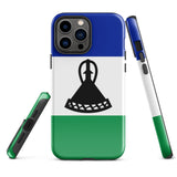 Lesotho Basotho Flag iPhone Case 15 14 13 12 11 Pro Max Plus Mini Gift Travel Souvenir