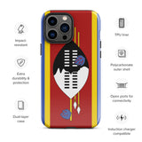 Eswatini Flag iPhone Case 15 14 13 12 11 Pro Max Plus Mini Gift Travel Souvenir