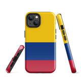 Colombia Colombian Flag  iPhone 15 14 13 12 11 Pro Max Plus Mini Phone Case iPhone Tough Rugged Protective iPhone case