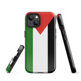 Funda para iPhone con la bandera de Palestina 15, 14, 13, 12 y 11 Pro Max Plus Mini Ideas para regalos Mapa del país Horizonte Regalos para ella Ideas para él