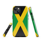 Jamaica Jamaican Flag iPhone Case 15 14 13 12 11 Pro Max Plus Mini Gift Ideas Country Map Skyline Gift For Her Him Ideas Travel  Souvenir