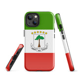 Equatorial Guinea Guinean Flag iPhone Case 15 14 13 12 11 Pro Max Plus Mini Gift Ideas Country Map Skyline Gift Travel  Souvenir