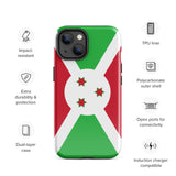 Burundi Burundian Flag iPhone Case 15 14 13 12 11 Pro Max Plus Mini Gift Travel Souvenir