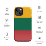 Lithuania Lietuva Lithuanian Flag iPhone Case 15 14 13 12 11 Pro Max Plus Mini Gift Travel Souvenir