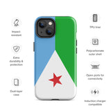 Djibouti Djiboutian Flag iPhone Case 15 14 13 12 11 Pro Max Plus Mini Gift Travel Souvenir