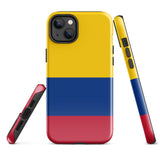 Colombia Colombian Flag  iPhone 15 14 13 12 11 Pro Max Plus Mini Phone Case iPhone Tough Rugged Protective iPhone case