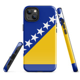 Bosnia and Herzegovina Bosnian Flag iPhone Case 15 14 13 12 11 Pro Max Plus Mini Gift Ideas Country Gift For Her Him Ideas Travel  Souvenir