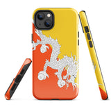 Bhutan Bhutanese Flag iPhone Case 15 14 13 12 11 Pro Max Plus Mini Gift Travel Souvenir