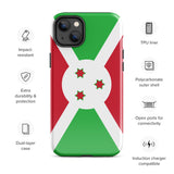 Burundi Burundian Flag iPhone Case 15 14 13 12 11 Pro Max Plus Mini Gift Travel Souvenir