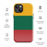 Lithuania Lietuva Lithuanian Flag iPhone Case 15 14 13 12 11 Pro Max Plus Mini Gift Travel Souvenir