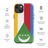 Comoros Flag iPhone Case 15 14 13 12 11 Pro Max Plus Mini Gift Travel Souvenir