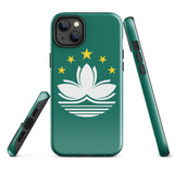 Macao Macau Macanese Flag iPhone Case 15 14 13 12 11 Pro Max Plus Mini Gift Travel Souvenir