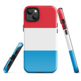 Luxembourg Luxembourgish Flag iPhone Case 15 14 13 12 11 Pro Max Plus Mini Gift Travel Souvenir