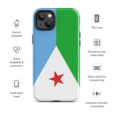 Djibouti Djiboutian Flag iPhone Case 15 14 13 12 11 Pro Max Plus Mini Gift Travel Souvenir